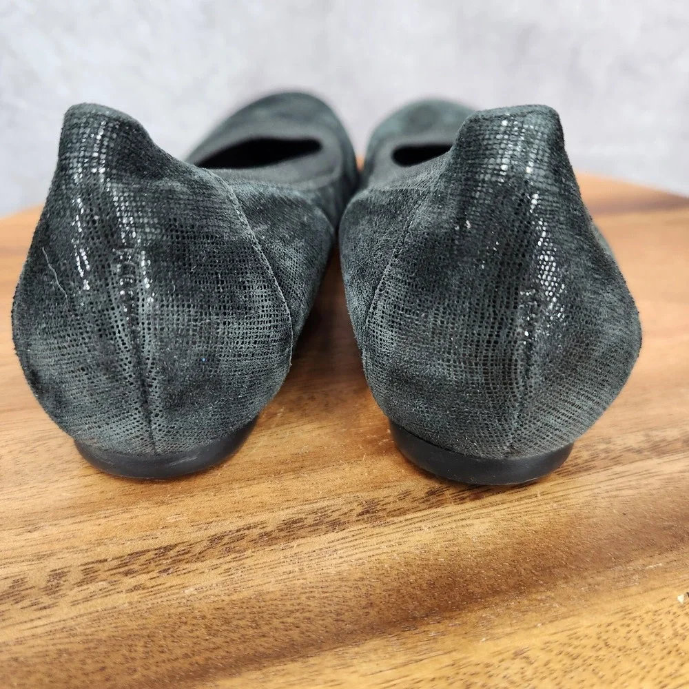 Munro Ballet Flats Womens 6.5 Black Slip On Comfort Shoes‎